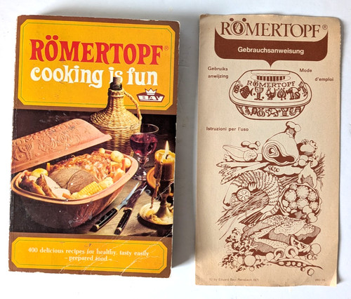 Vintage 1971 romertopf cooking - vintage,