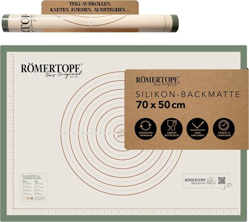 Römertopf backmatte silikon - römertopf,