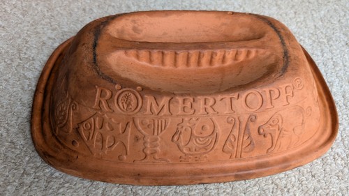 Vintage römertopf terrakotta - vintage,